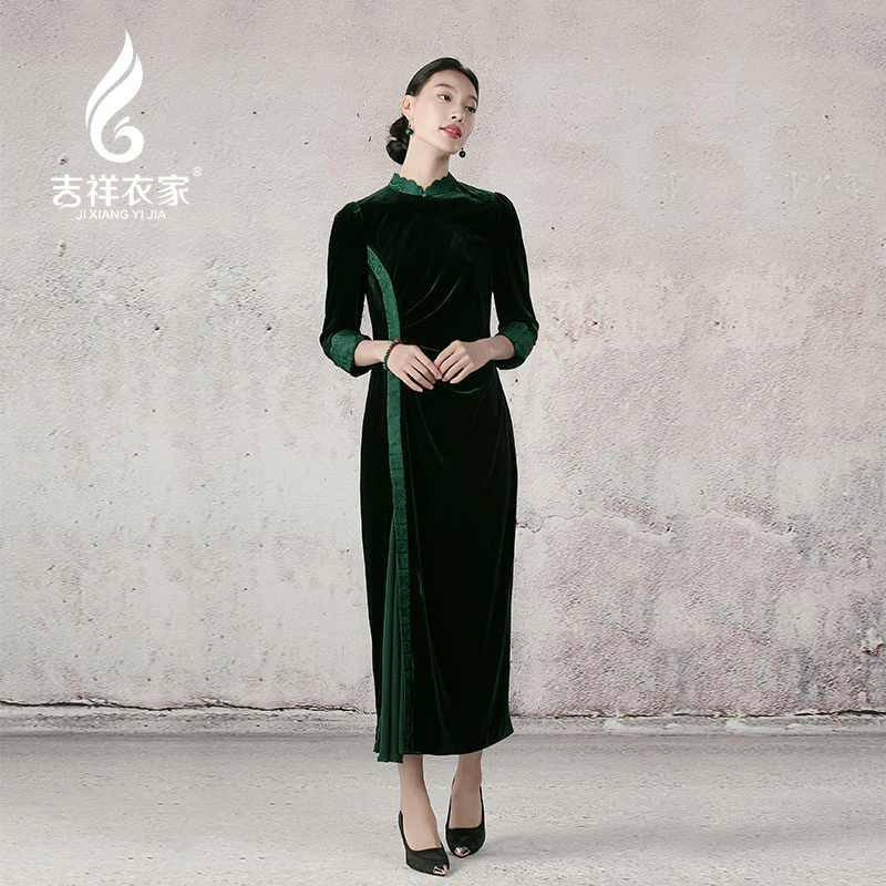 春来江水绿如蓝 连衣裙新中式933236048