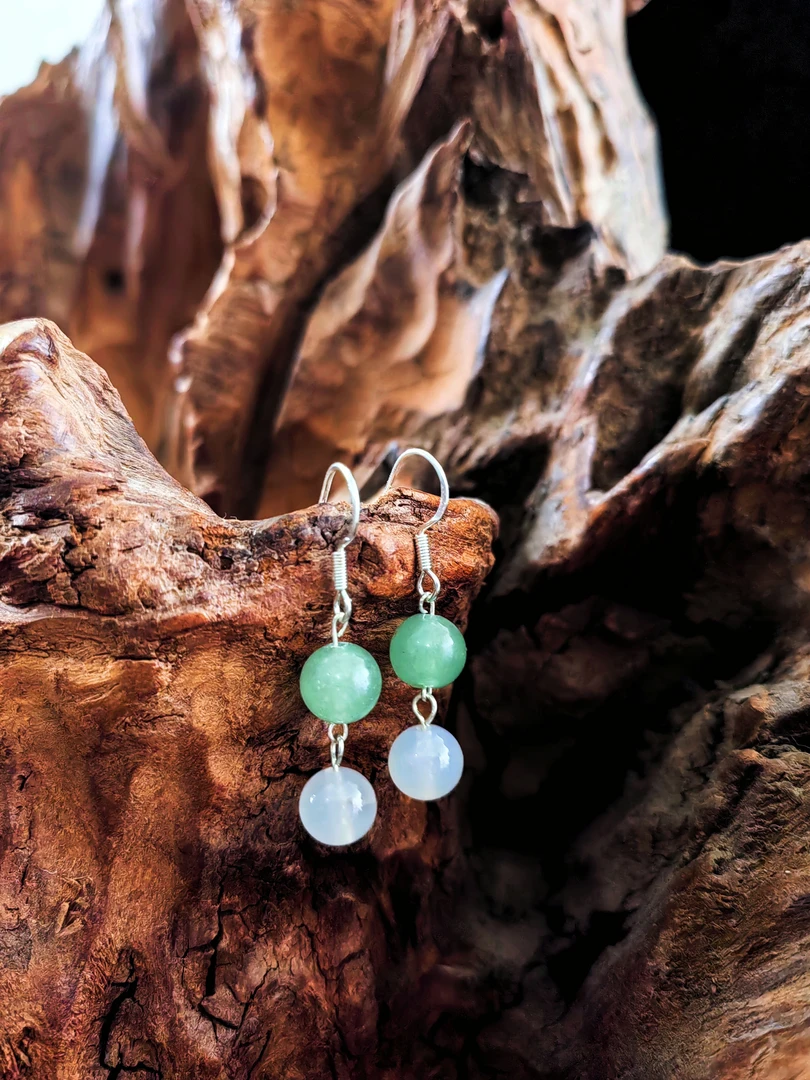 非金属仿水晶手链 白水晶耳坠235333162