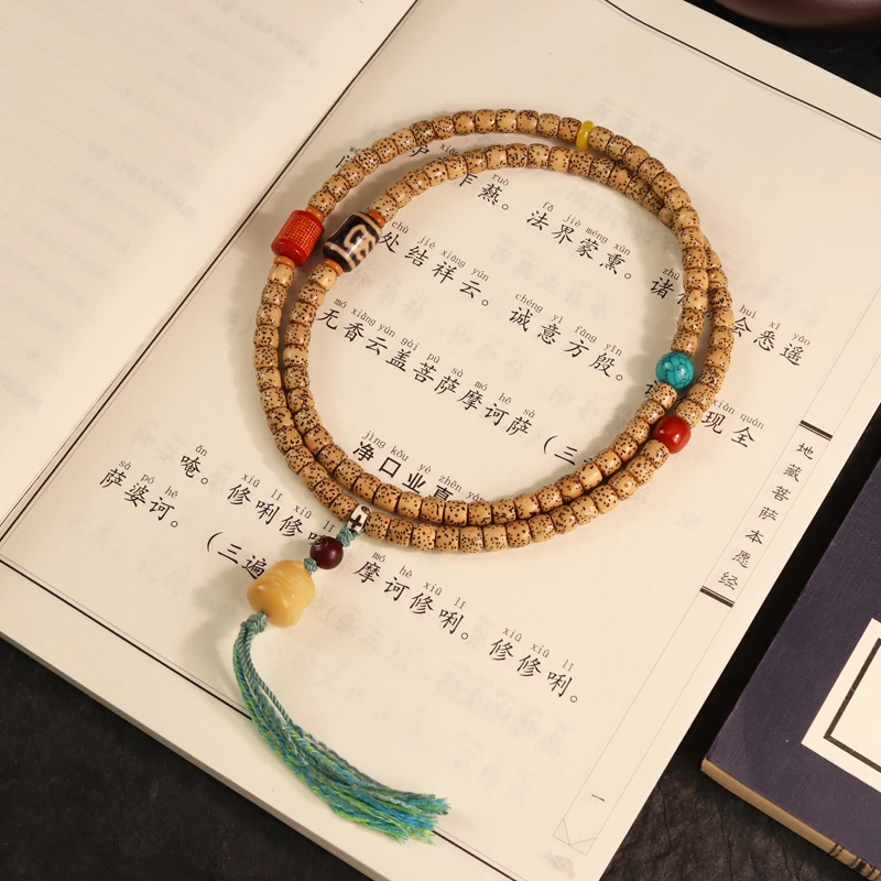 星月菩提直切108颗念珠女士手串文玩佛珠