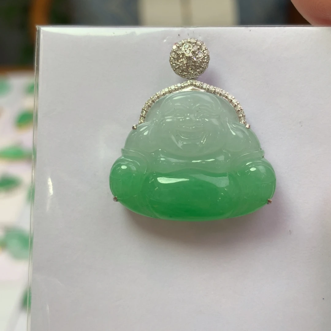 【闪购商品】翡翠颈饰18K金镶嵌翡翠