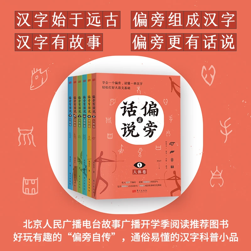 偏旁有话说(6册)学会一个偏旁,读懂一串汉字,轻松打好大语文基础