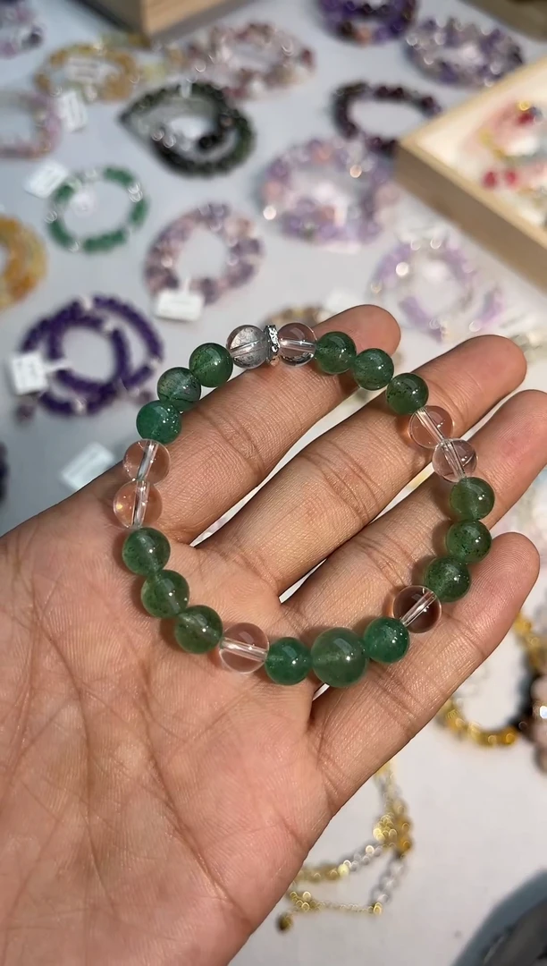 【闪购商品】水晶手链未镶嵌绿草莓晶