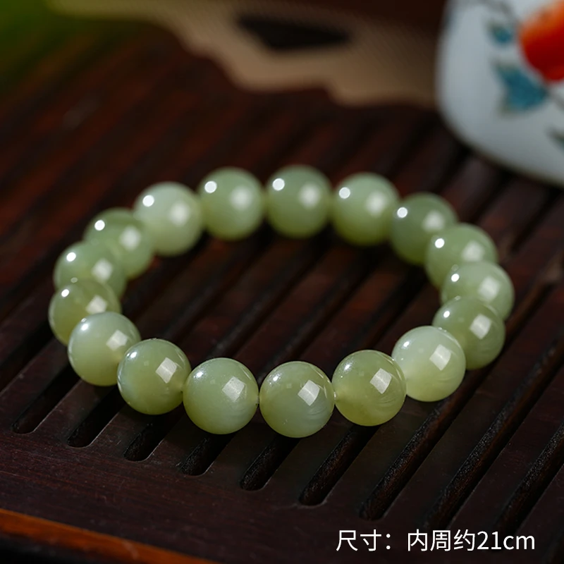 和田玉 深晴水 手串12mm男女情侣设计款百搭-902025