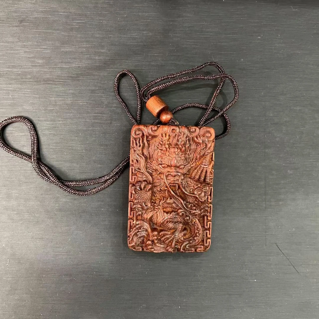 紫檀龙牌吊坠-24139