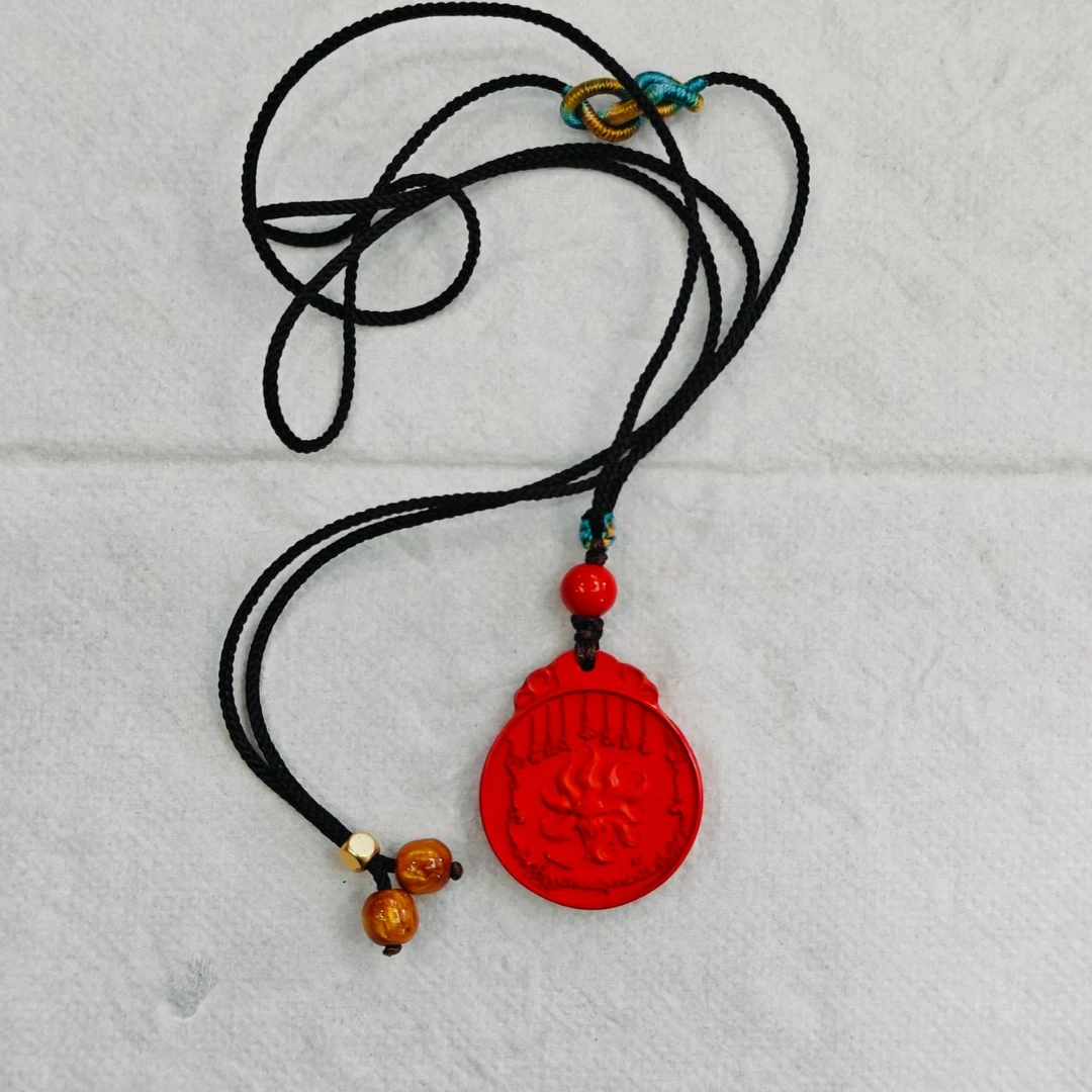 含辰砂工艺品高 朱砂九尾吊坠-929015