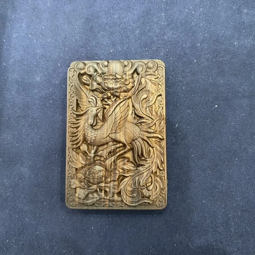 雷 崖柏 凤凰吊坠-102788