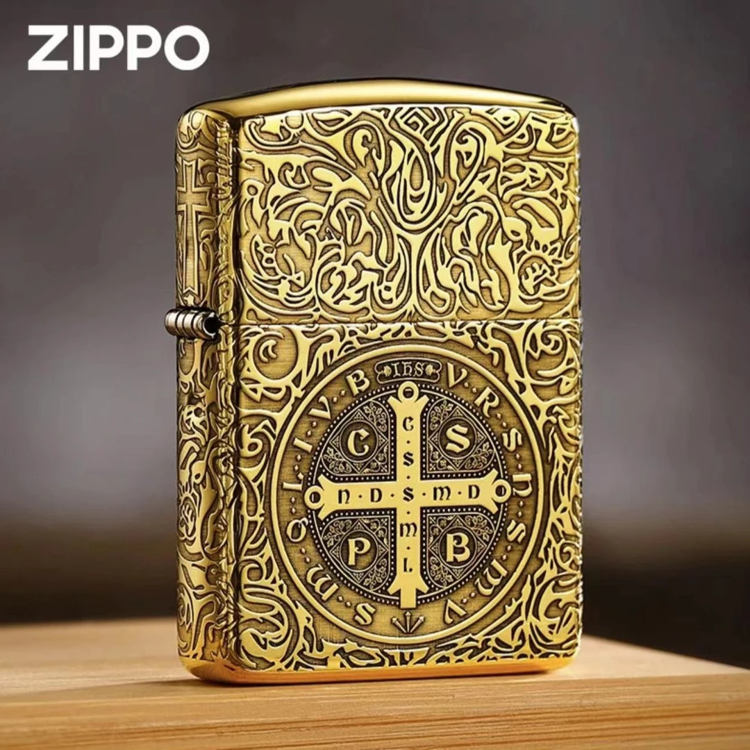 ZIPPO/之宝【康斯坦丁】立体浮雕 五面黄铜盔甲 防风打火机DYX1H1防