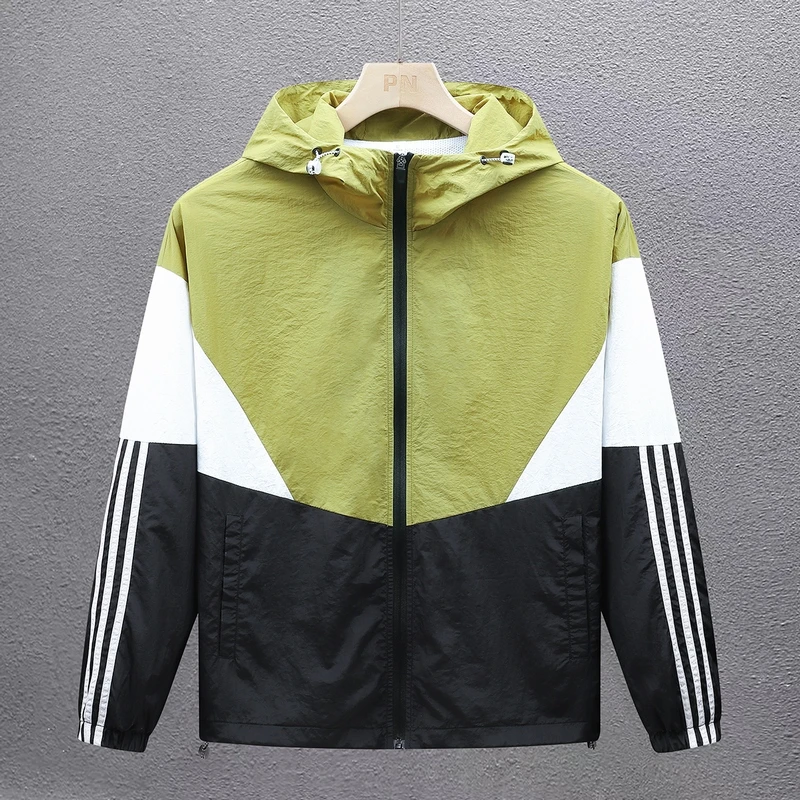 春秋休闲男外套连帽时尚宽松百搭潮流女夏季透气情侣户外夹克