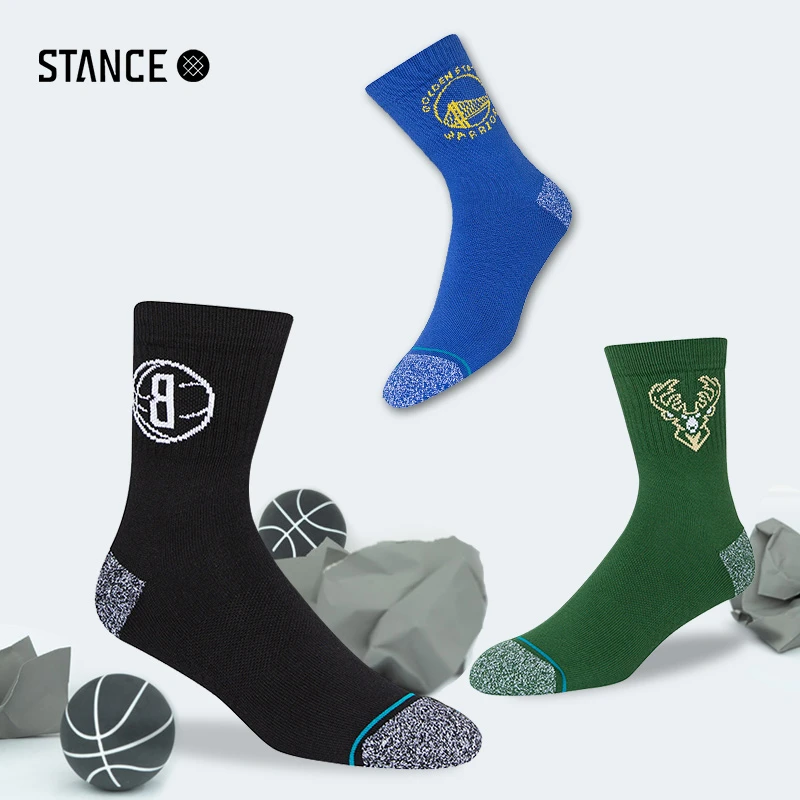 STANCE【活动款】斯坦斯NBA球队联名款男运动袜 中筒舒适休闲袜子女