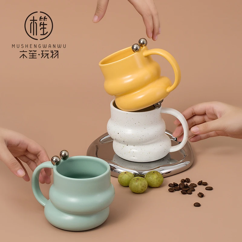 伍家坊木笙玩物原创马克杯水杯陶瓷杯咖啡杯女高颜值牛奶早餐杯