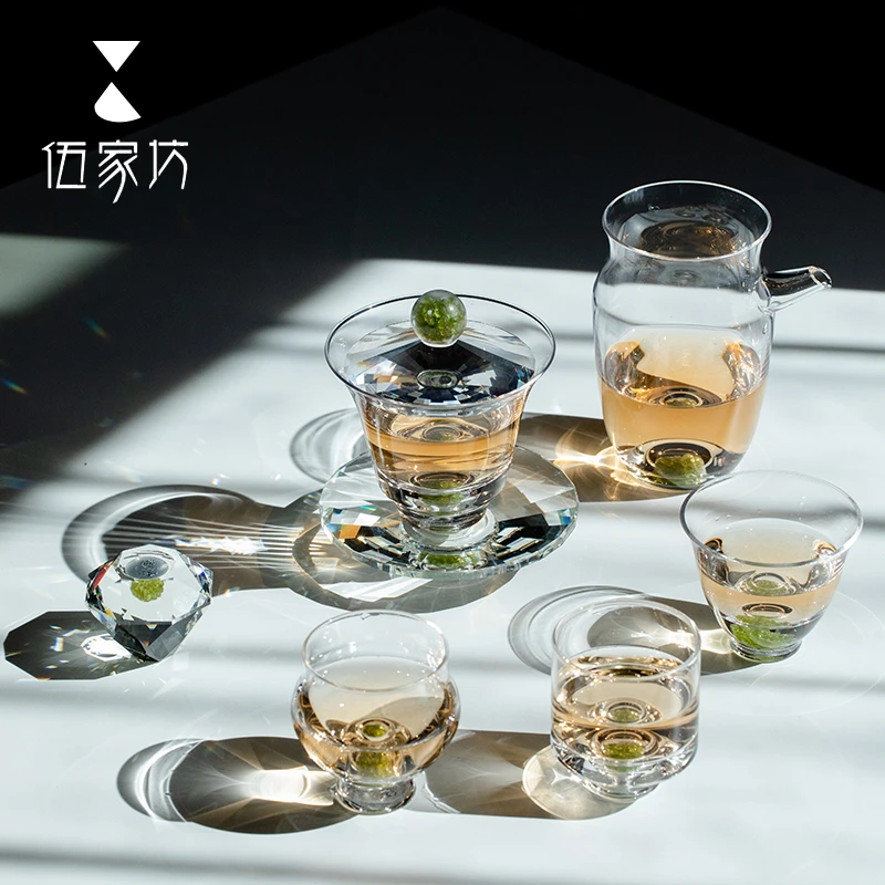 伍家坊青岚套组手工轻奢茶道耐热中式功夫茶具创意高档礼品礼盒装