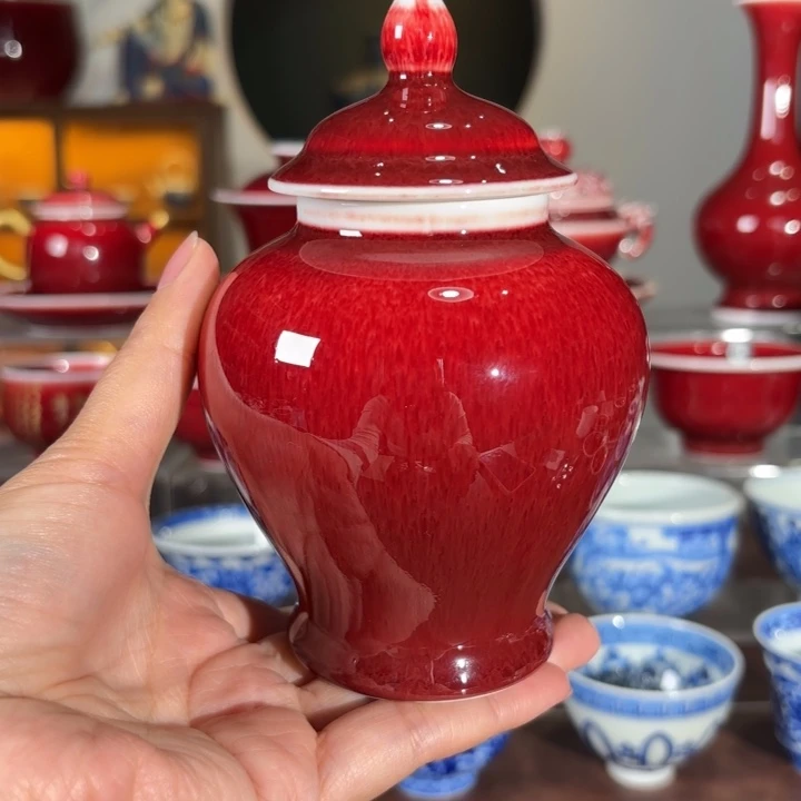 杯闻轩坊原矿郎红,茶叶罐