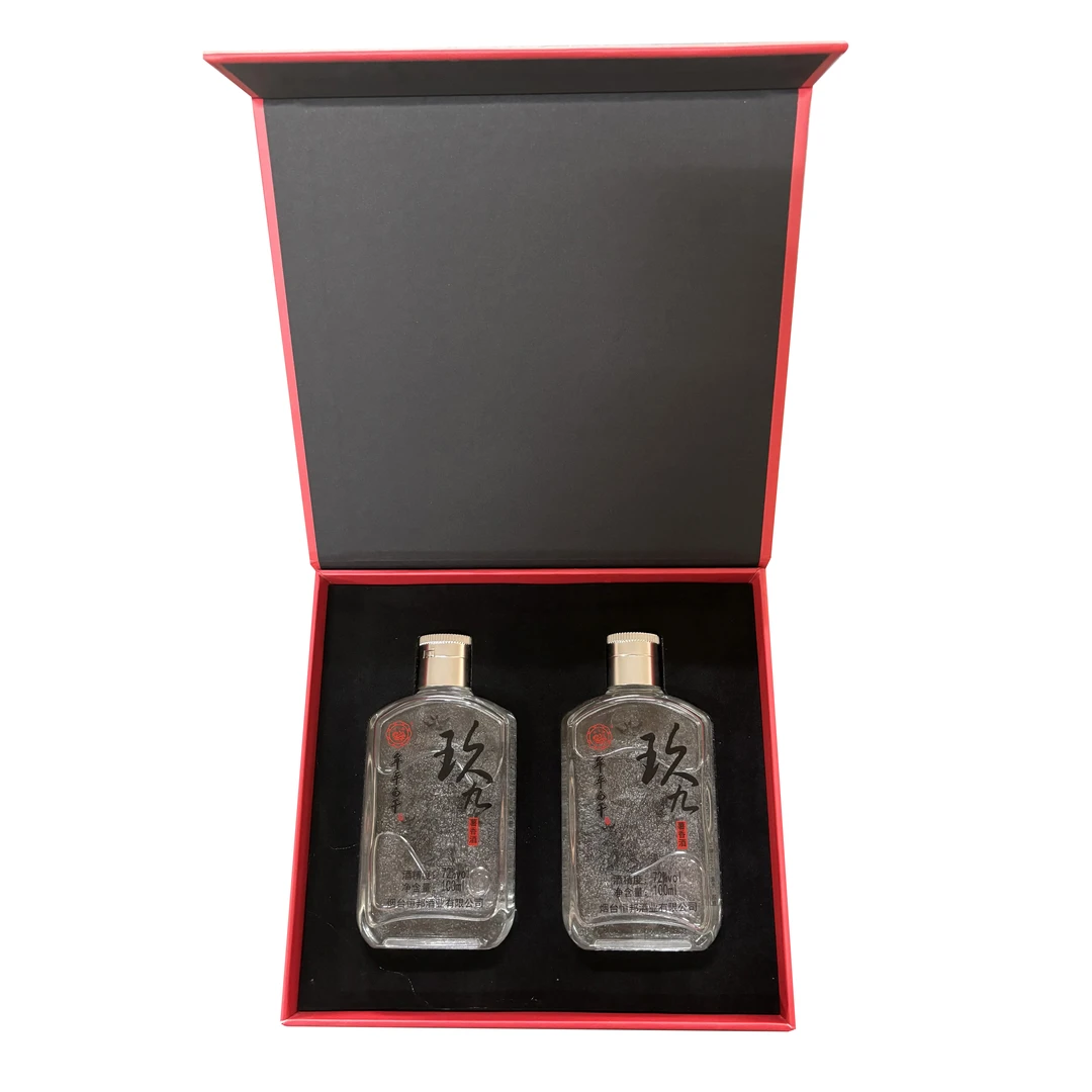 牟平玖九恒邦酒业出品纯地瓜干大曲固态发酵纯粮原酒72度100ml*2