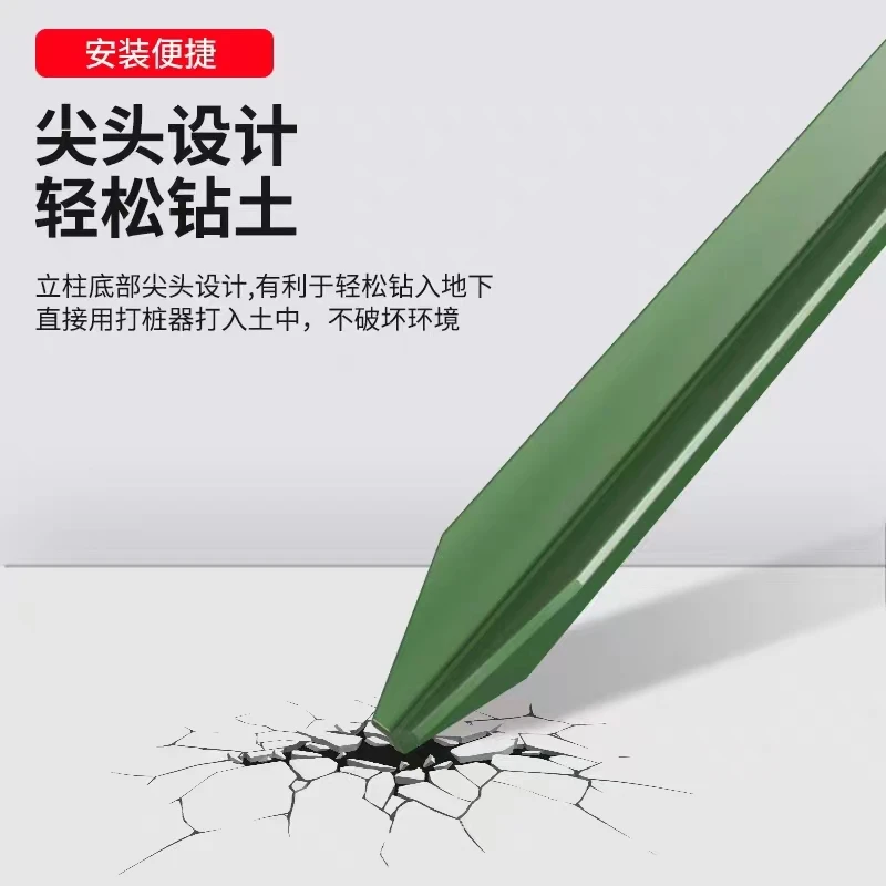立柱预埋柱子 优质实心铁立庄 养殖网工业围栏网防护网用立杆现货