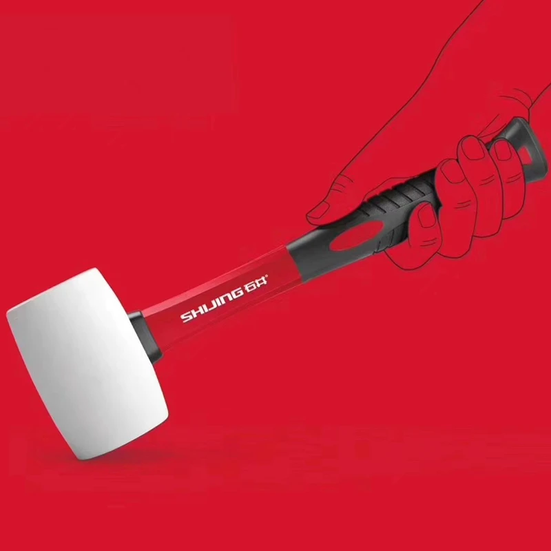 橡胶锤子橡皮锤贴瓷砖装修软胶皮榔头敲打工具牛筋锤无弹力安装锤