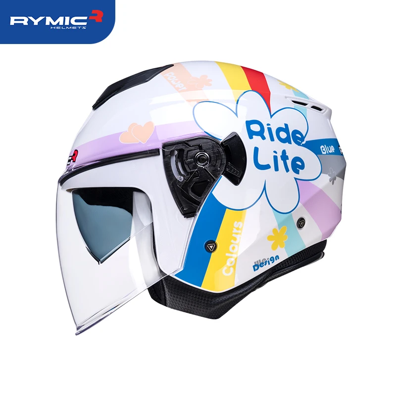 YOHE/永恒永恒RYMIC-852摩托车头盔男女赛车半盔复古机车跑盔3C