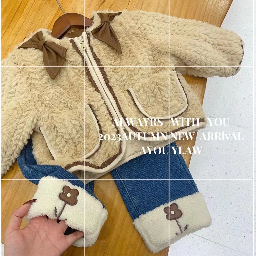 女宝秋冬加绒外套