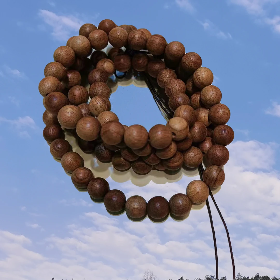 香樟树根木制工艺品：108颗，直径1.0，简约时尚、手工制作