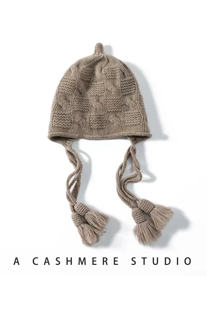 重工手工编织帽瓦家同款户外冷帽