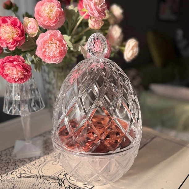 法国风水晶玻璃心境蛋餐具蛋型不锈钢刀叉勺家用套装新婚乔迁礼物