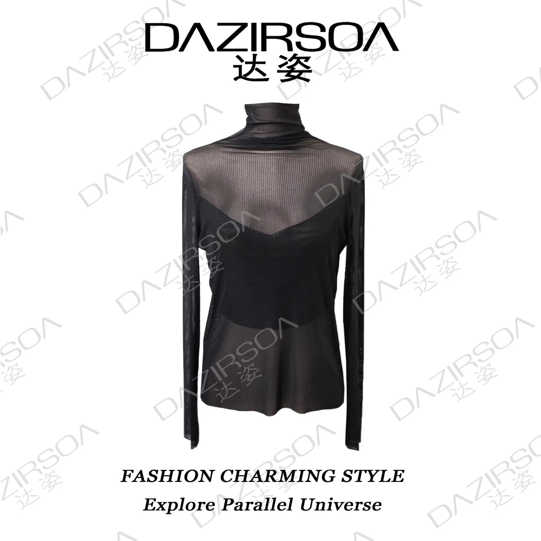 DAZIRSOA/达姿原创百搭网纱T恤 D510