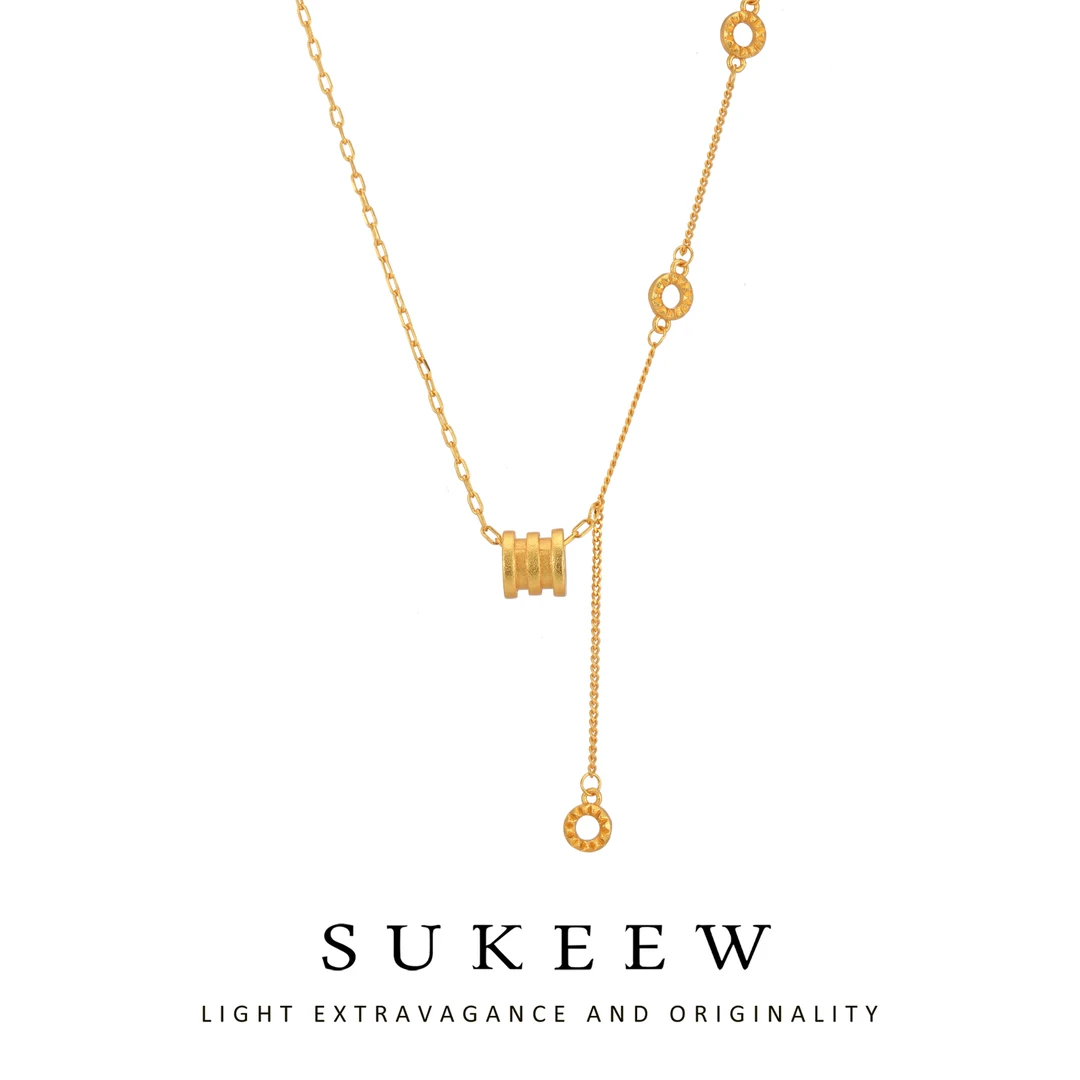 SUKEEW/酥可 铜合金项链 时尚气质简约流苏蛮腰项链665105