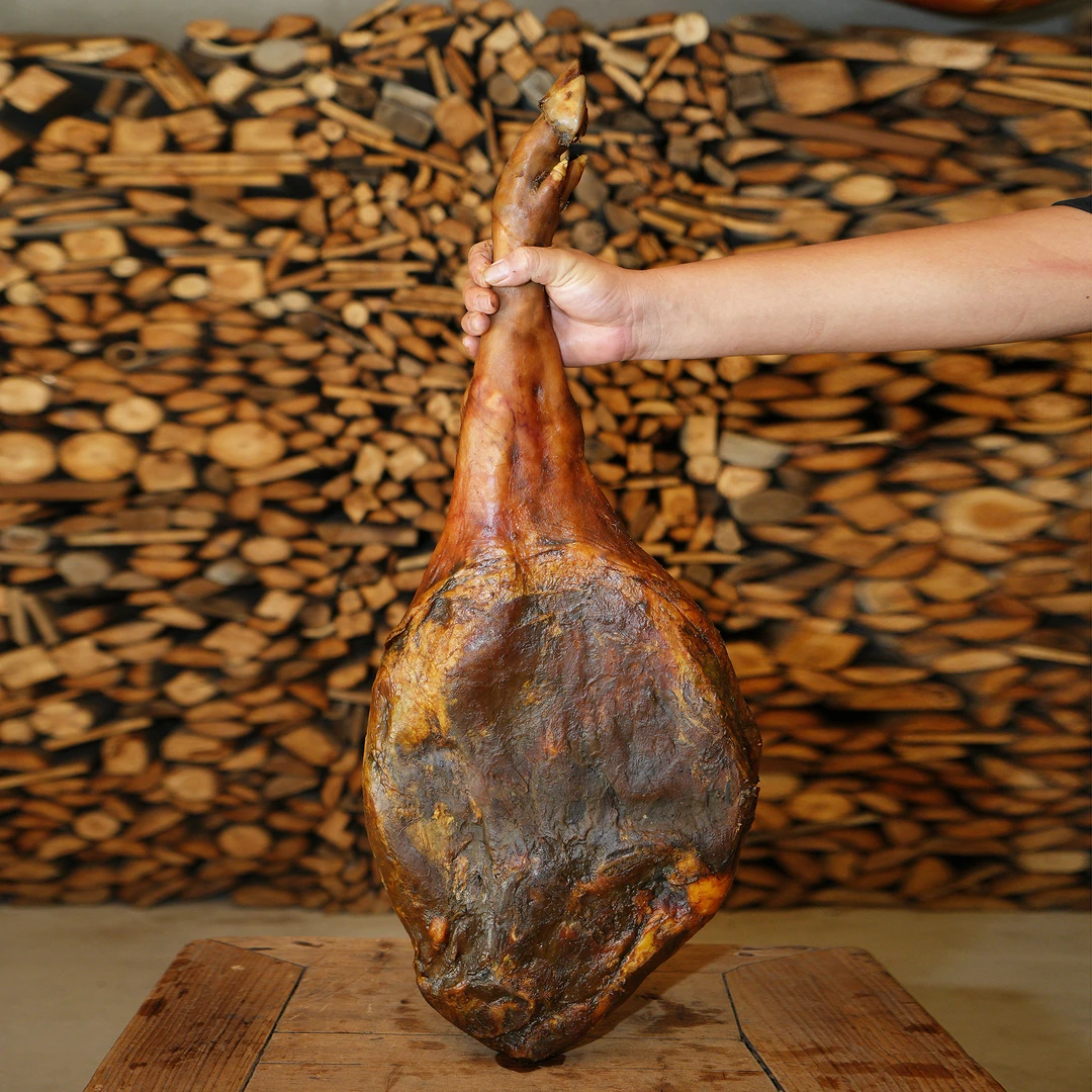 浙江特产火腿产地肉偏瘦精肉风干腊肉营养食用火腿【三年老腿】