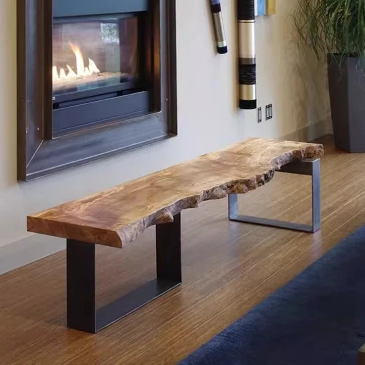 北欧简约电视机柜现代卧室美式小户型客厅实木创意复古铁艺电视柜