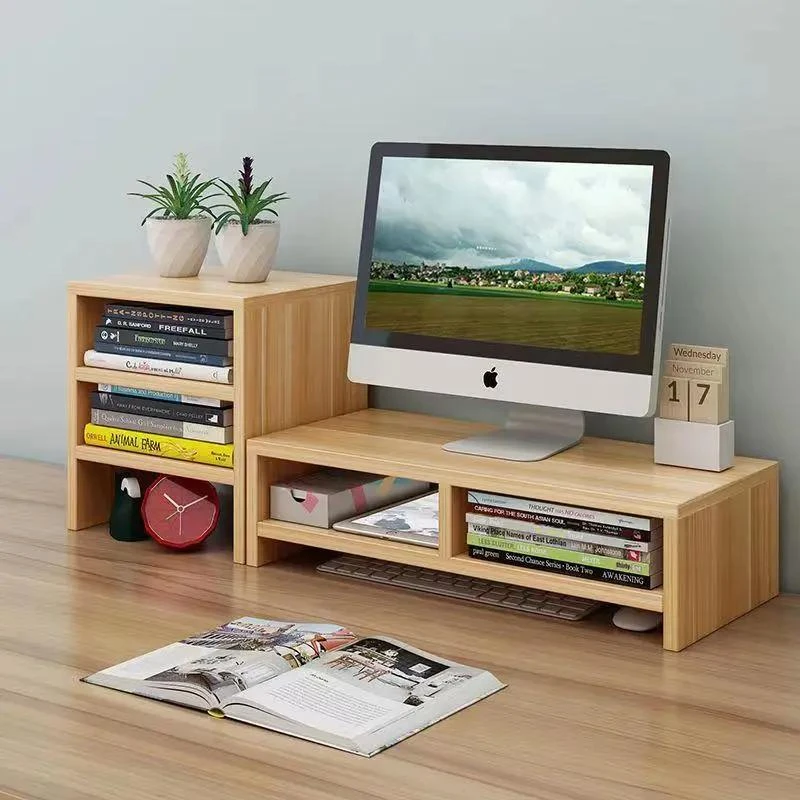 电脑增高架显示器抬升支架托架垫高底座台桌面收纳盒办公桌置物架