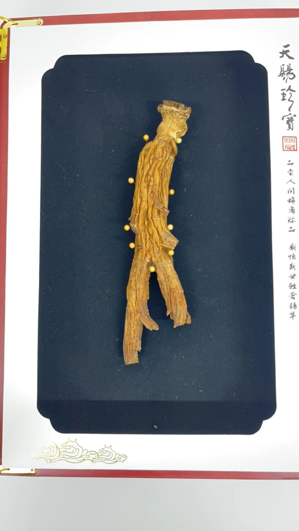 高丽参老货63克一支原枝原色原皮足干无糖礼盒装新春大礼包