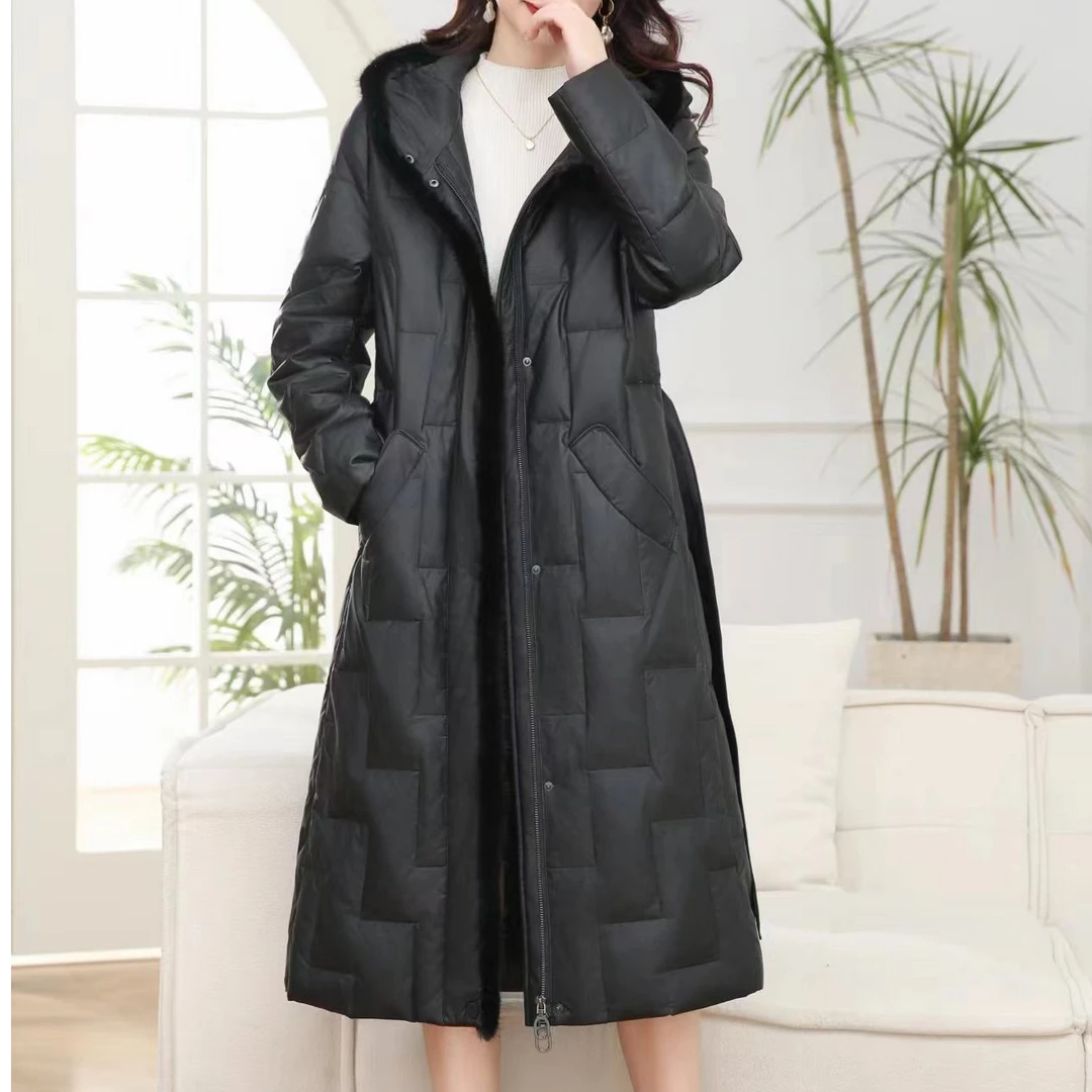 澳皮白鹅绒外套大衣