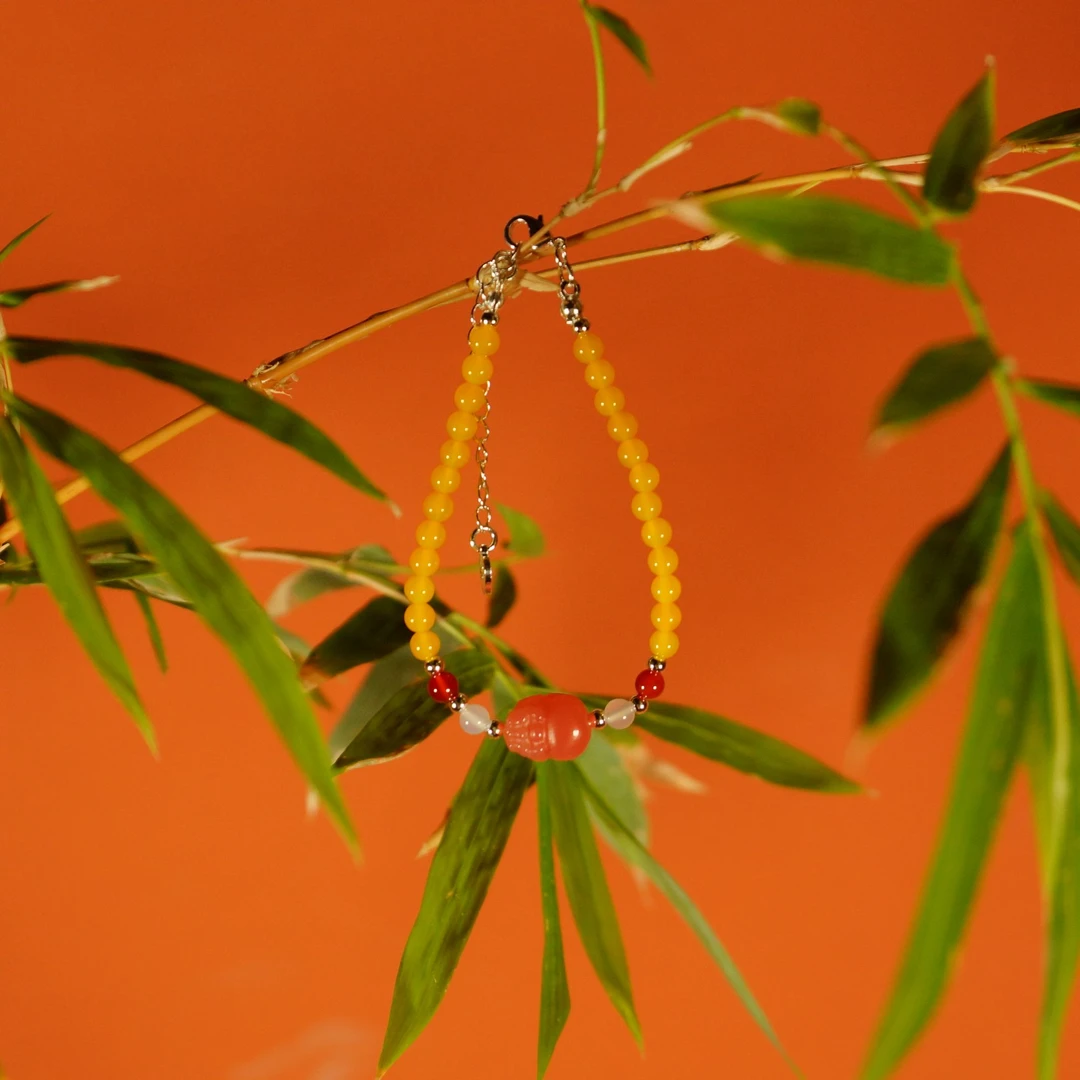 花神系列—无忧 原创时尚饰品-黄