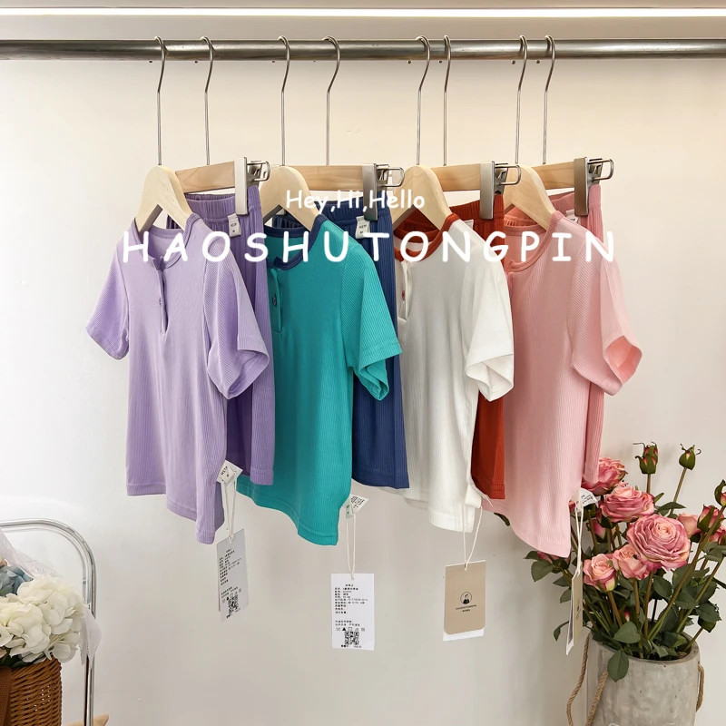HH3225 男女童夏装新款儿童服装夏天衣服儿童夏款A家居服套装