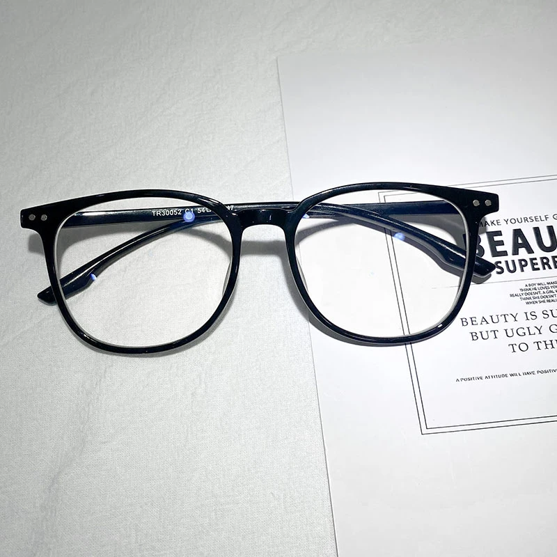 gm眼镜近视女可配度数黑色大框方圆脸素颜神器韩系眼镜框男防蓝光