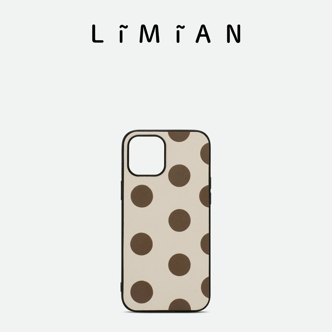 里面LM波点ins手机壳可爱红白圆波普安迪适用iPhone华为三星简约