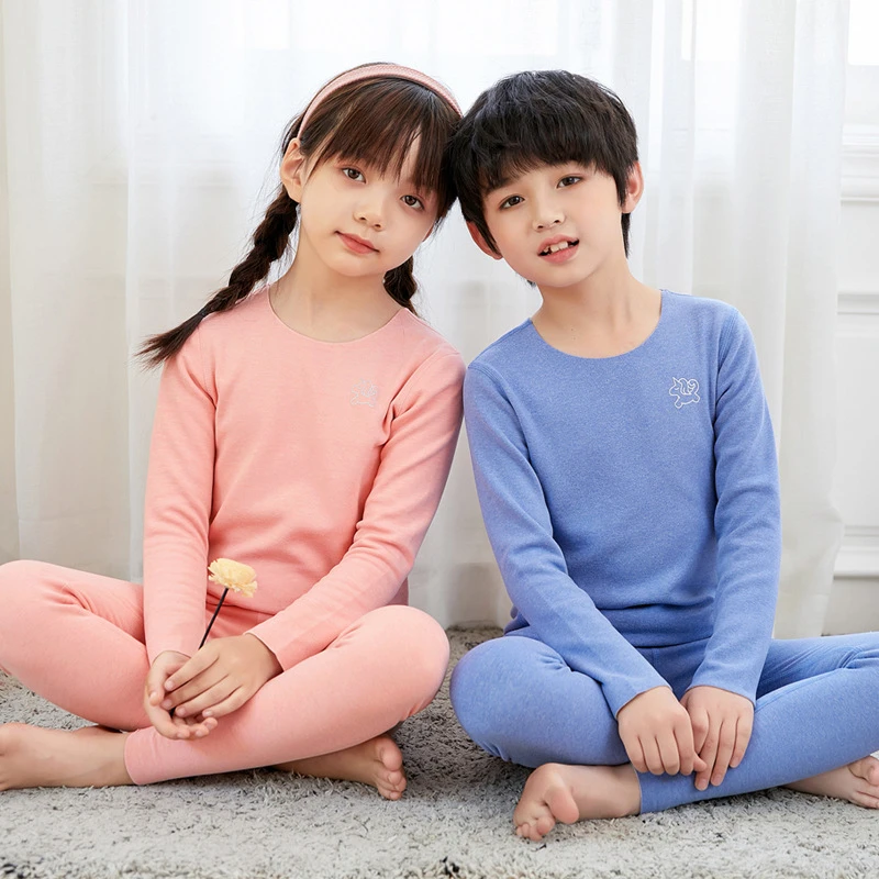 【两套只要49.9元】秋冬季儿童保暖内衣双面绒秋衣秋裤无痕保暖套装