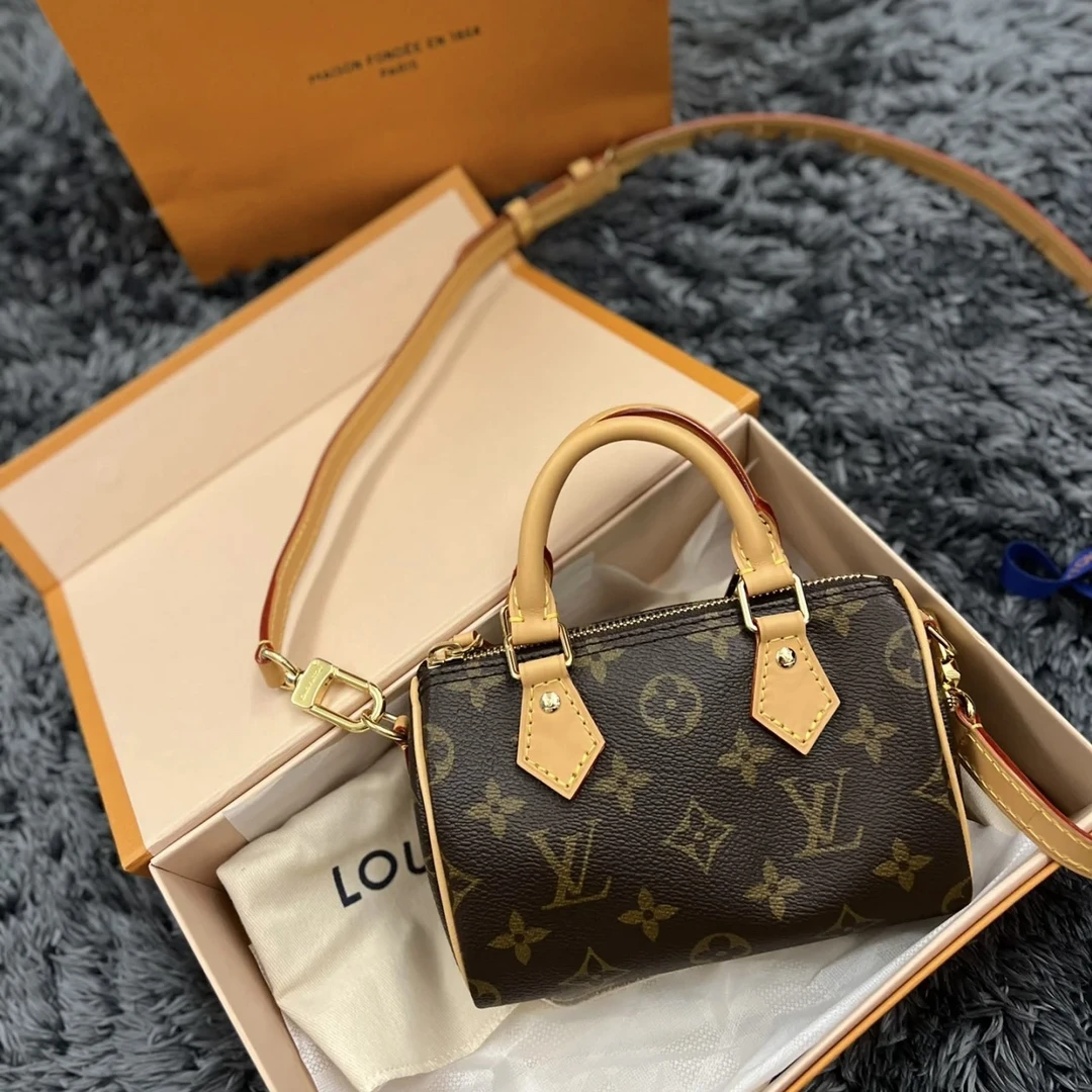 99新 LouisVuitton/路易威登 speedy nano波士顿包女士手提包