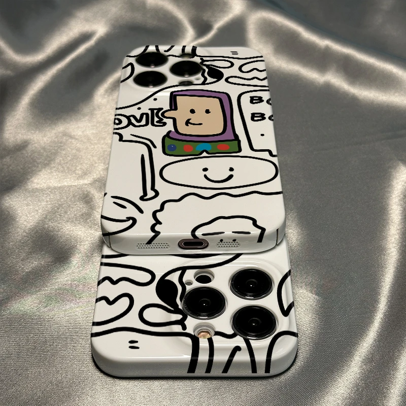 白底巴斯达适用白底巴斯达苹果14手机壳iPhone11/13promax菲林壳