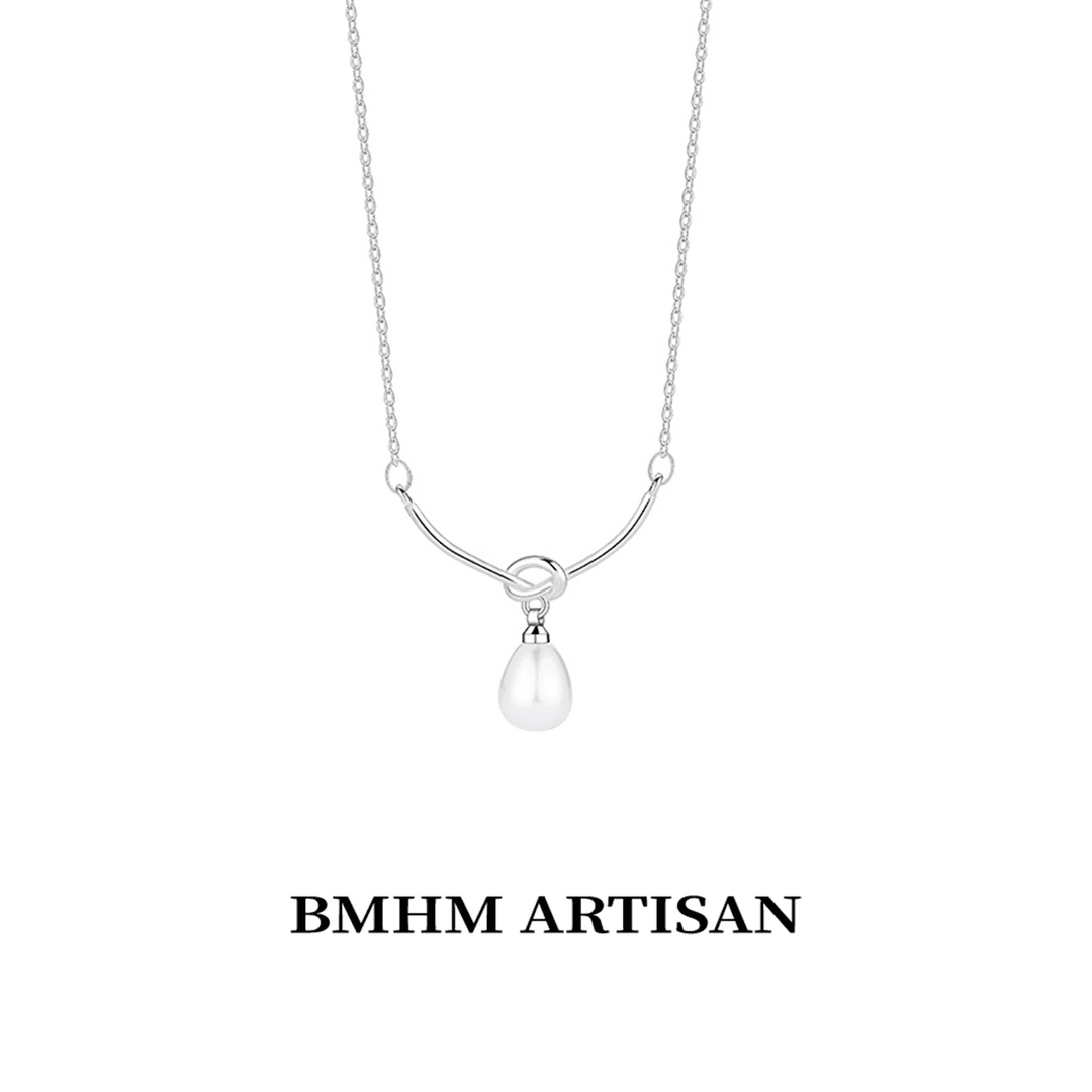 钛钢项链 BMHM ARTISAN结绳水滴气质轻奢时尚百搭小众简约ins