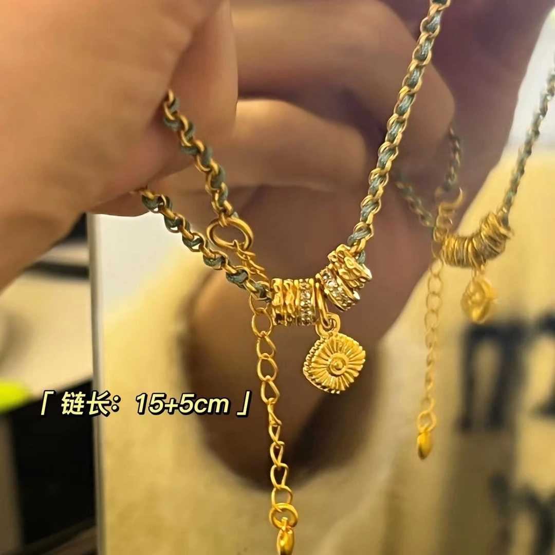 铜合金布艺手链 BIBI【湖蓝盘缠】手链BB186