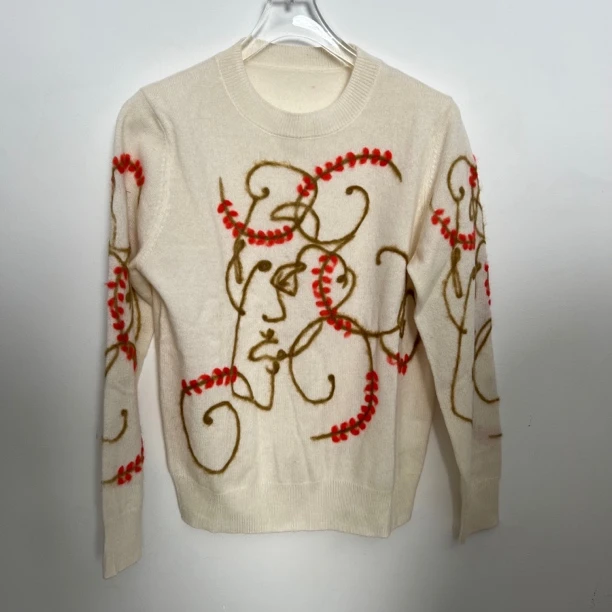 【特清 直播拍】 羊绒衫女士百搭简约上衣 保暖羊绒衫