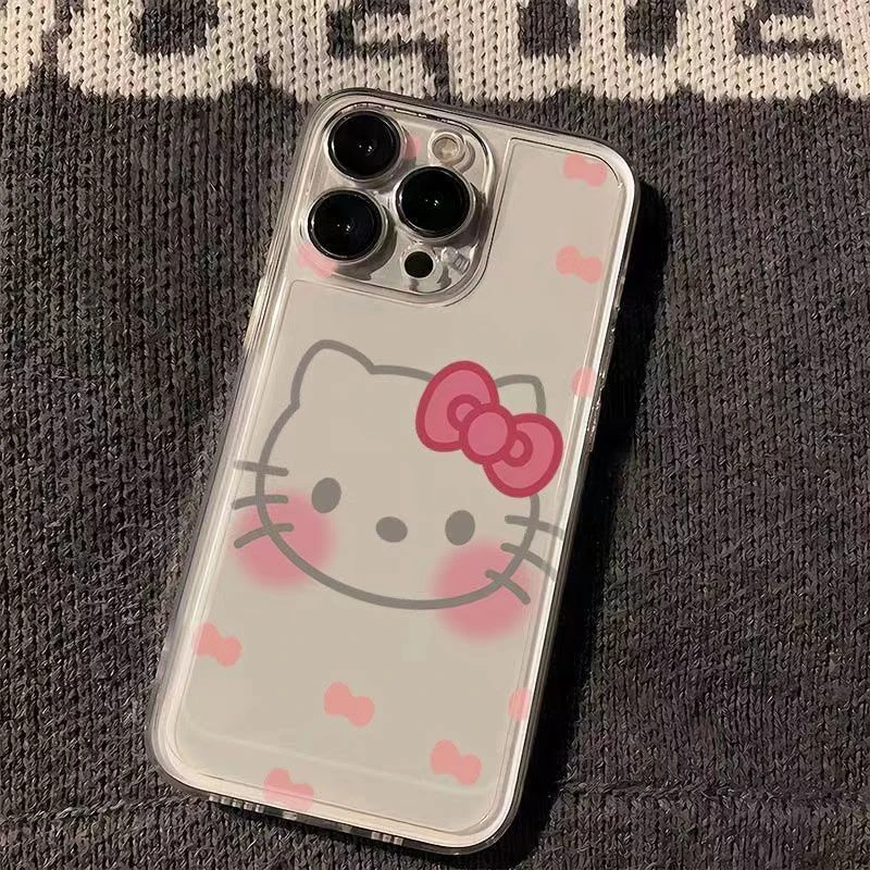 粉蝴蝶结适用iphone15pro/14/13手机壳苹果12/11华为vivo小米oppo