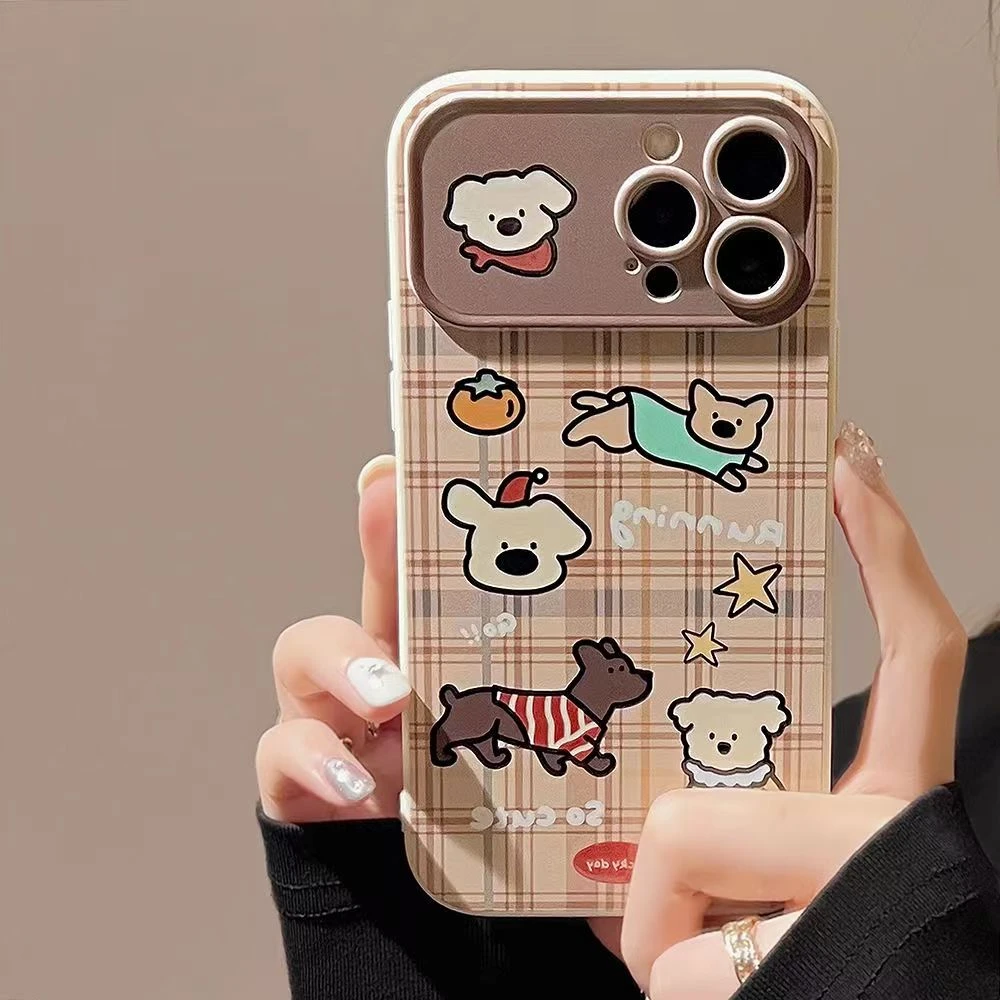 玩耍小狗适用iphone15pro/14/13手机壳苹果12/11华为vivo小米oppo