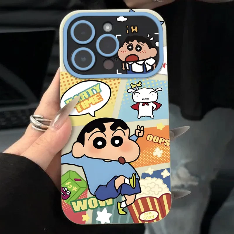 米花小新适用iphone15pro/14/13手机壳苹果12/11华为vivo小米oppo