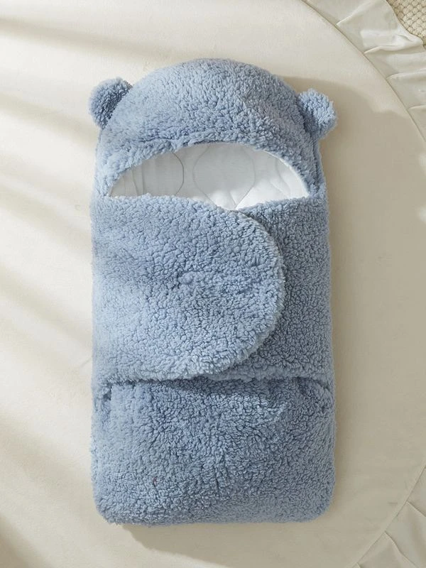 2023跨境婴儿抱被新生儿外出包被秋冬宝宝防惊跳睡袋襁褓抱毯