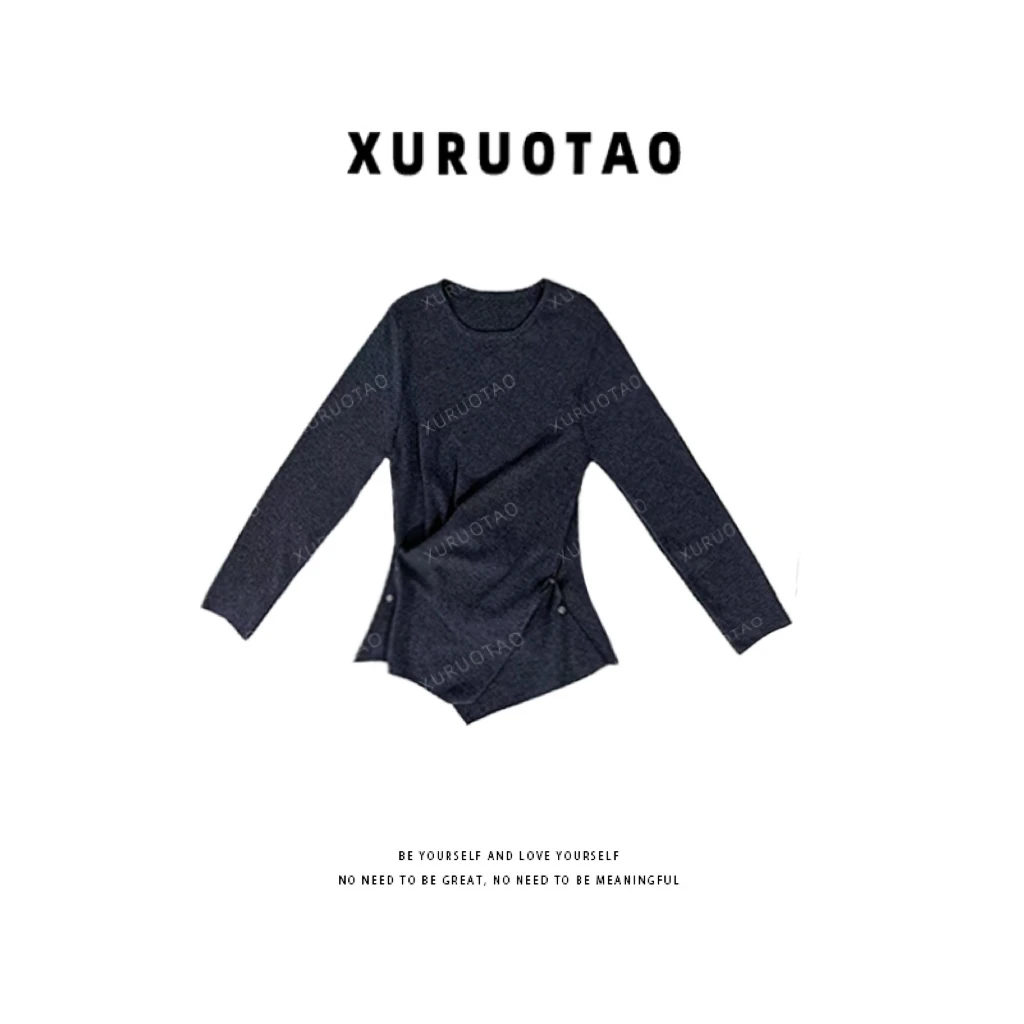 XURUOTAO 【小腰精】设计师款显瘦百搭洋气毛衣 T6337