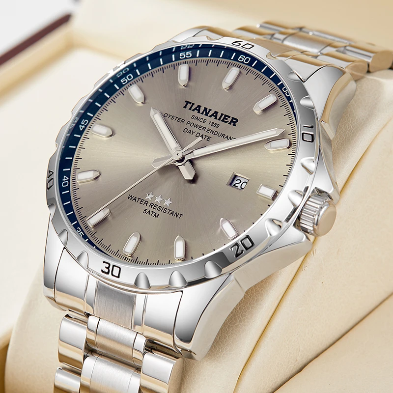 手表男士探月者系列腕表夜光防水高端单日历高端腕表T838S-WD