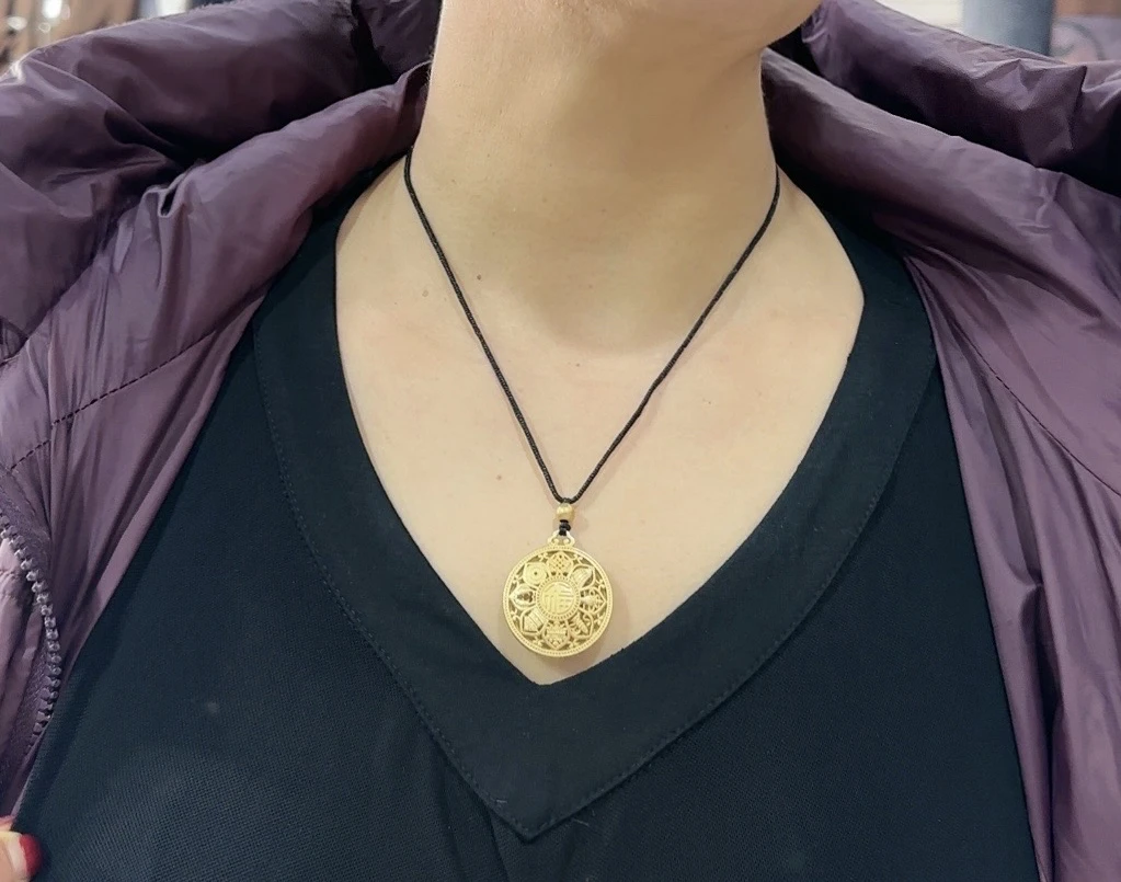 新款迷彩高领打底衣项链