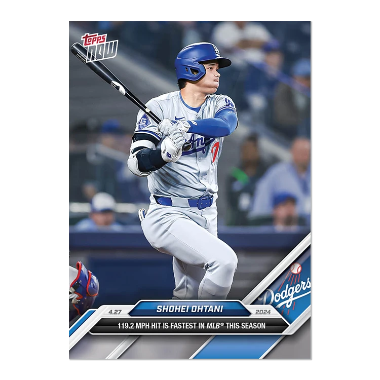 2024 Topps Now #128 道奇队 大谷翔平 初速最快安打 纪念卡