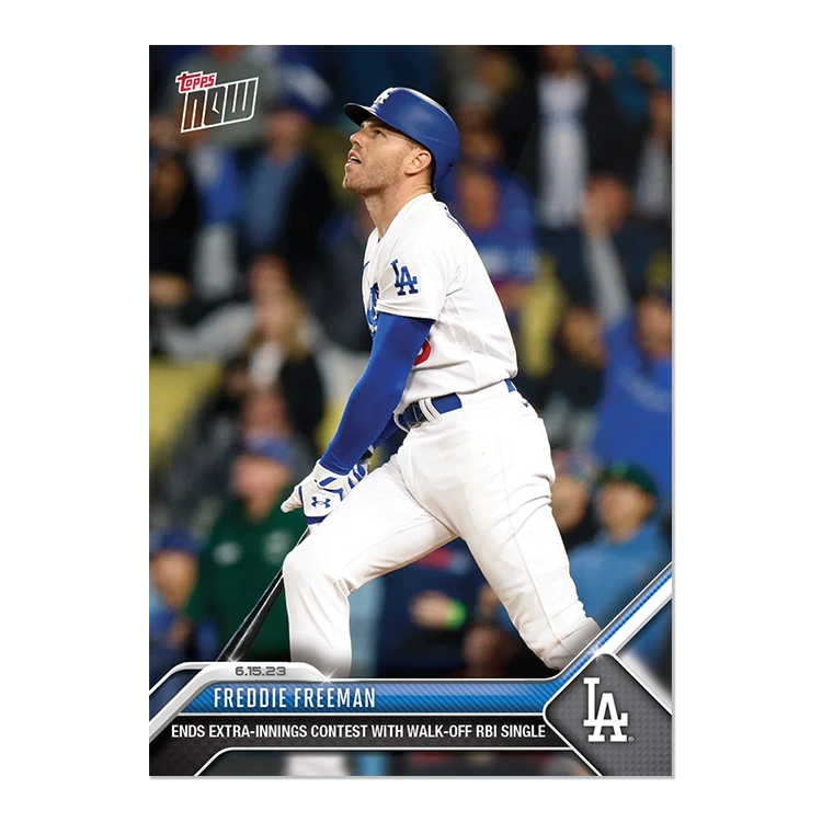 2023 Topps Now #447 Freeman 弗里曼 再见安打 纪念卡